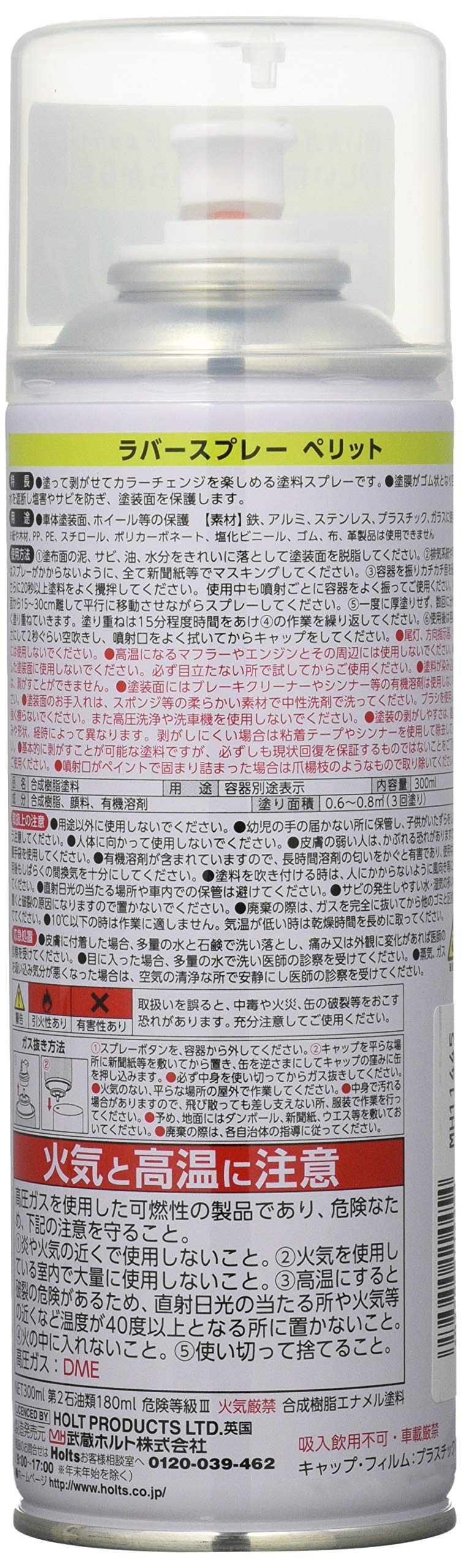 Amazon | ホルツ ラバースプレー Peritto ペリット マットクリア 300ml